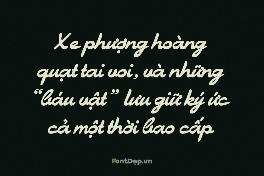 Font Chữ Bonitte – Script Retro, Viết Tay Mượt Mà & Việt Hóa Bởi Phạm Sơn